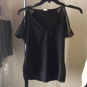 Tobi open shoulder blouse